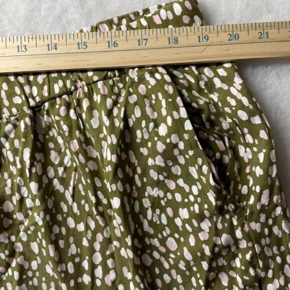 Eloquii Elements Womens Green Elastic Waist Dotted Bubble Harem Pants Size 18/20 - Picture 6 of 10